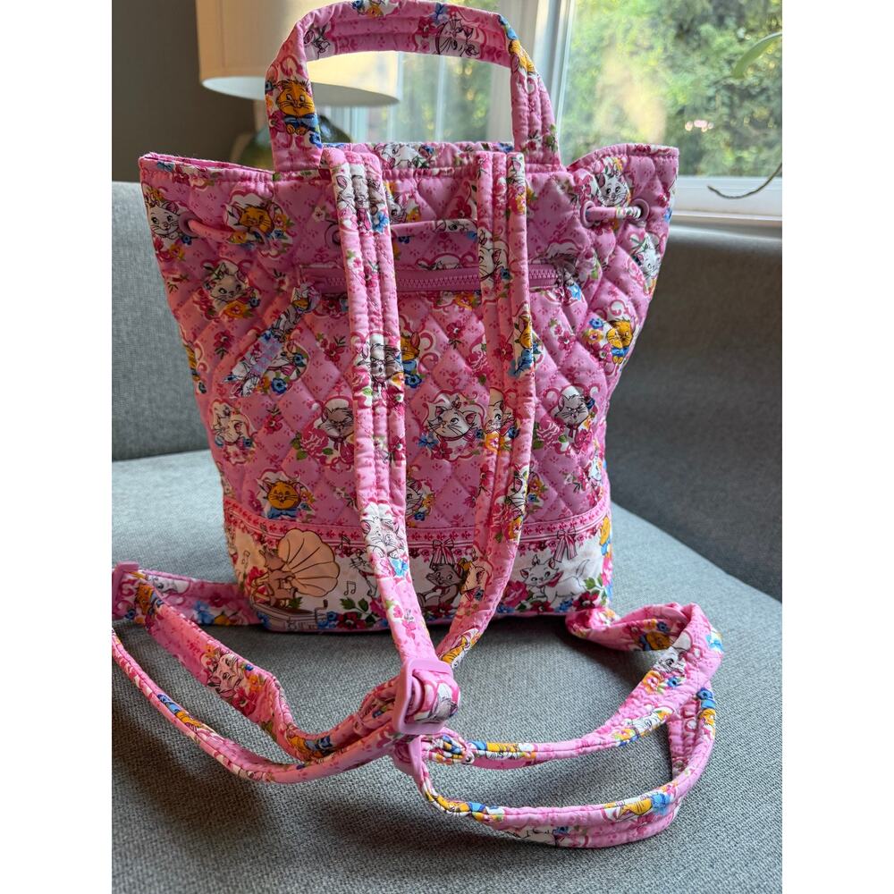 Vera Bradley x Disney The Aristocats the Original Drawstring Backpack - Picture 4 of 14